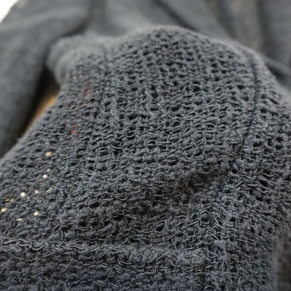 Elie Tahari Women 6 Jacket Open Knit Snap Closure Black - Picture 4 of 11